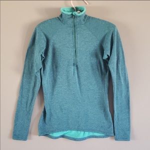 Teal Green Patagonia 1/4 Zip Capilene Base Layer